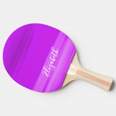 Roze paarse naammeisje tafeltennisbatje (Zijkant)