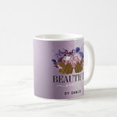 Roze paarse nagelsalon koffiemok (Voorkant rechts)