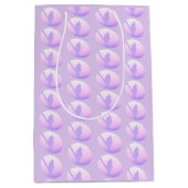 Roze Paarse Natuur Vreedzaam Dierenvogelsilhouet Medium Cadeauzakje (Voorkant)