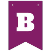 Roze Paarse Octopus Baby shower Bunting Flags Vlaggetjes (Derde vlag)