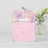 Roze Paarse Oh Baby Butterfly Baby shower Kaart (Staand voorkant)