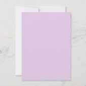 Roze Paarse Oh Baby Butterfly Baby shower Kaart (Achterkant)