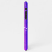  roze Paarse Ombre Achtergrond Aangepaste naam iPhone Hoesje (Linkerkant)