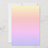 Roze paarse ombre elegante Sweet 16 Rollerskate Kaart (Achterkant)