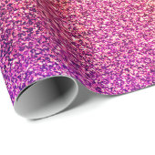 Roze Paarse Ombre Happy Birthday Cadeaupapier (Rol Hoek)