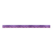Roze Paarse Ombre Leopard Animal Print Ribbon Satijnen Lint (Voorkant)