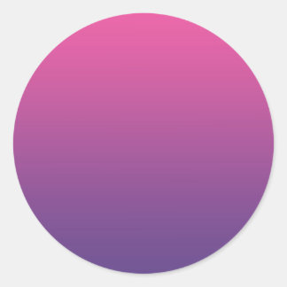 Roze & Paarse Ombre Ronde Sticker