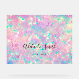 Roze paarse opaal achtergrond acryl bord