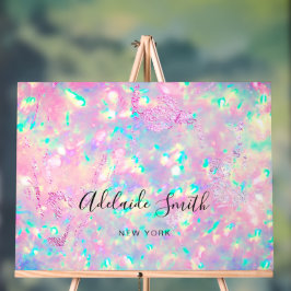 Roze paarse opaal achtergrond acryl bord