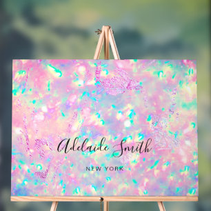 Roze paarse opaal achtergrond acryl bord