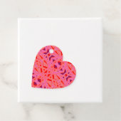 Roze Paarse Oranje Dames Valentijn Wedding Gift Bedankjes Labels (In situ)