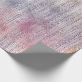 Roze Paarse Oranje glitterij glinstering Cadeaupapier (Hoek)