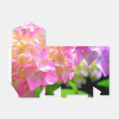 Roze paarse oranje hydrangeas bedankdoosjes (Uitgevouwen)