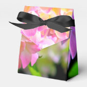 Roze paarse oranje hydrangeas bedankdoosjes (Voorkant Zijde)