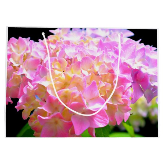 Roze paarse oranje hydrangeas groot cadeauzakje (Achterkant)