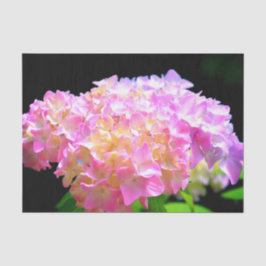 Roze paarse oranje hydrangeas tissuepapier