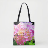 Roze paarse oranje hydrangeas tote bag (Voorkant)