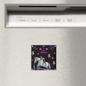 Roze & Paarse Paardensprong Magneet (Insitu (Vaatwasser))