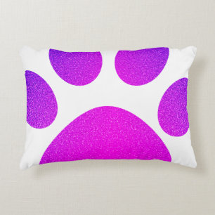 Roze Paarse pagina Afdrukken Glittery Ombre Gift 2 Accent Kussen