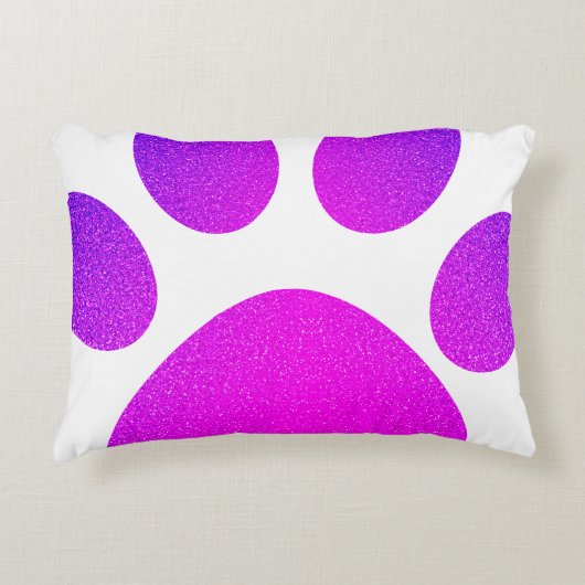 Roze Paarse pagina Afdrukken Glittery Ombre Gift 2 Accent Kussen (Voorkant)