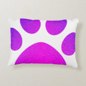 Roze Paarse pagina Afdrukken Glittery Ombre Gift 2 Accent Kussen (Achterkant)