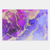 Roze Paarse papierbladen voor het ompakken Inpakpapier Vel (Voorkant)