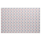 Roze Paarse pasta Floral Pattern Stof (Yard (91,4 cm))