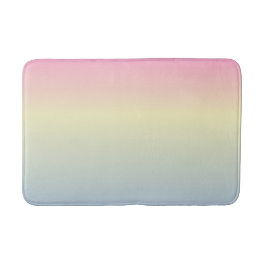 roze paarse pastelregenboog met de roze eenhoorn badmat (Voorkant)