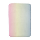 roze paarse pastelregenboog met de roze eenhoorn badmat (Voorkant Verticaal)