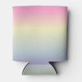 roze paarse pastelregenboog met de roze eenhoorn blikjeskoeler (Voorkant)