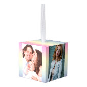 roze paarse pastelregenboog met de roze eenhoorn decoratie (Achter hoekig)