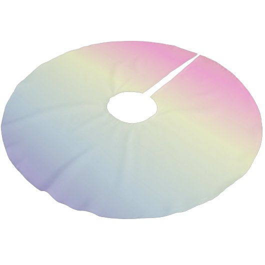 roze paarse pastelregenboog met de roze eenhoorn kerstboom rok (Gekanteld)