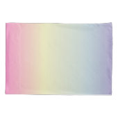 roze paarse pastelregenboog met de roze eenhoorn kussensloop (Achterkant-Links)