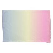 roze paarse pastelregenboog met de roze eenhoorn kussensloop (Voorkant-Links)