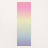 roze paarse pastelregenboog met de roze eenhoorn yogamat (Voorkant)