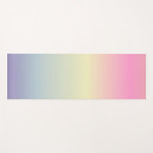 roze paarse pastelregenboog met de roze eenhoorn yogamat (Voorkant (horizontaal))