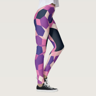 Roze Paarse Patroon Leggings