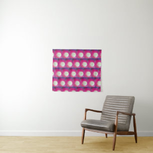Roze Paarse patroonplaat Wandkleed
