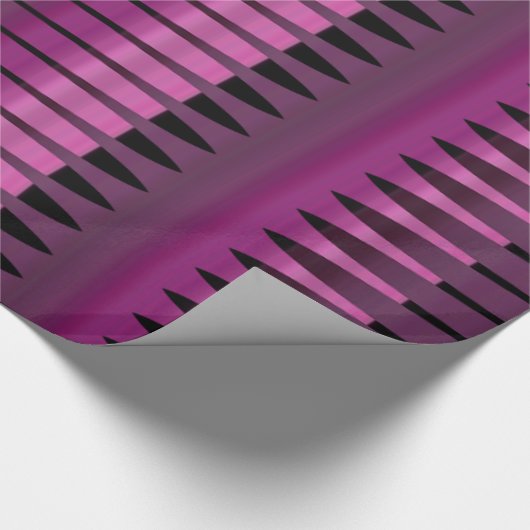 Roze Paarse Peruviaanse array Gift Wrapping Paper Cadeaupapier (Hoek)