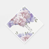 Roze Paarse pinda's Wedding Paper Napkins Servet (Hoek)