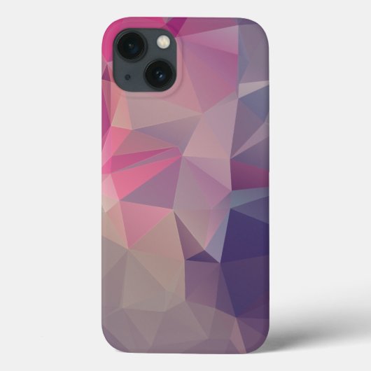 Roze Paarse piramide Abstract kunstontwerp Case-Mate iPhone Case (Achterkant)