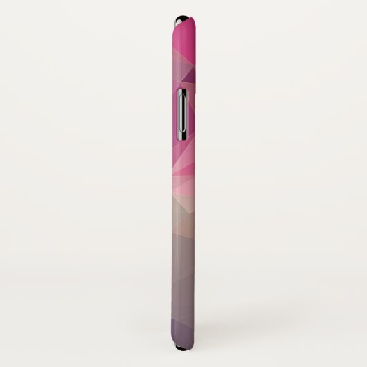 Roze Paarse piramide Abstracte patroonkunst Case-Mate iPhone Case (Achterkant / rechts)