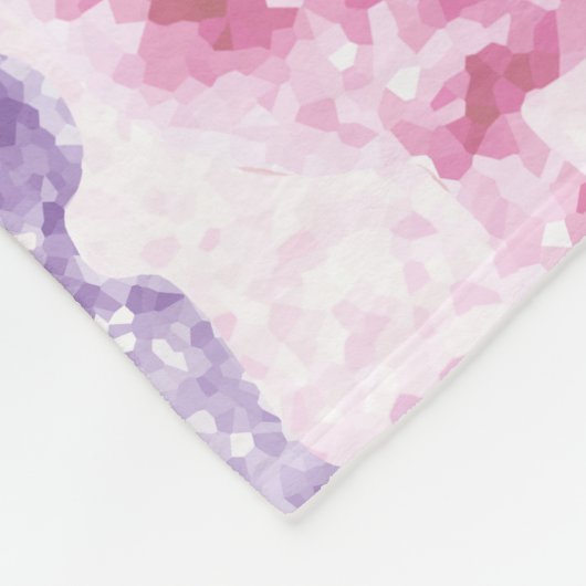 Roze Paarse Posh Podle Baby Kinderen Fleece Deken (Hoek)