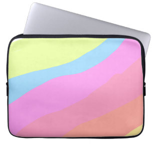 Roze paarse regenboog meer kleuren pride maand str laptop sleeve