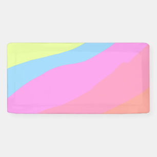 Roze paarse regenboog meer kleuren pride maand str spandoek