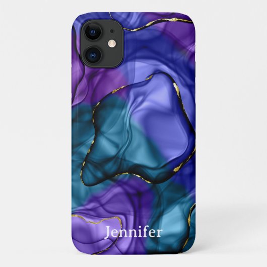 Roze paarse regenboog waterverf Case-Mate iPhone case (Achterkant)