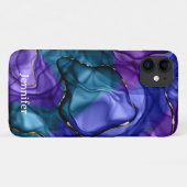 Roze paarse regenboog waterverf Case-Mate iPhone case (Achterkant (horizontaal))