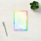 Roze paarse regenboog waterverf post-it® notes (Kantoor)