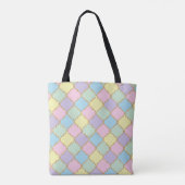 Roze Paarse regenboogkleuren Gold Glitter Modern Tote Bag (Achterkant)