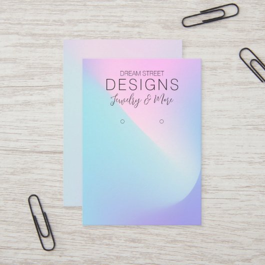 Roze Paarse regenboogverlichting, Kaart Visitekaartje (Voorkant / Achterkant in situ)